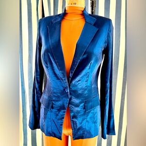 Blue iridescent type y2k blazer
